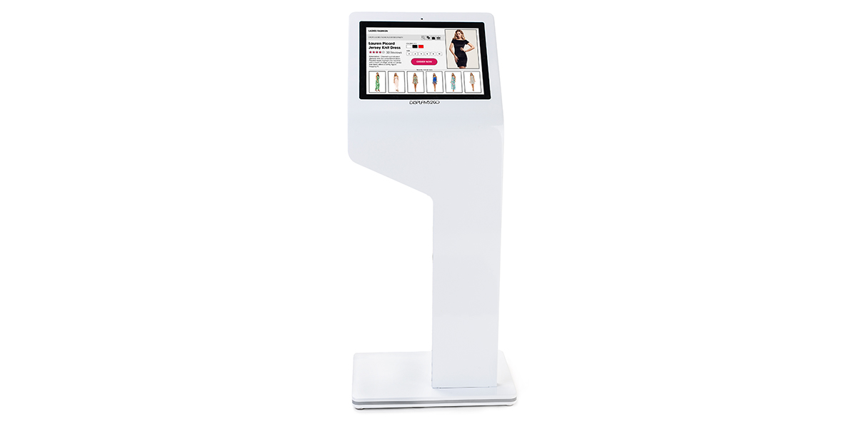 Digital advertising kiosk with content management software