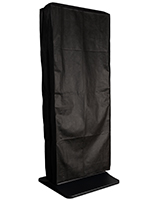 43" floor standing digital sign dust jacket with overall height of 68 inches