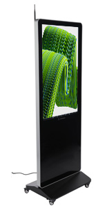 43" digital advertising floor stand display with built in speakers 