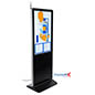 Black 43" digital advertising display system with sleek bezel design 