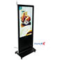 55" digital display advertising system with glossy black finish 