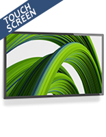 Wall mount touch screen monitor with a lightweight 38.5 pounds construction