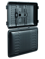 Outdoor TV enclosure with a 58 inch and 65 inch screen size capacity