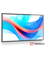 Wall mount touch screen monitor with overall dimensions of 49.2" in height and 28.3" in width