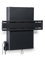 Motorized TV wall mount with a single screen size capacity of 100 inch monitor