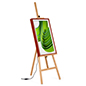 Digital canvas easel display with LCD screen