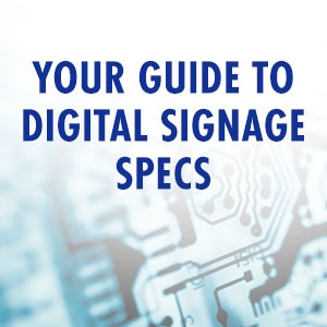 Digital signs and displays for marketing and merchandising