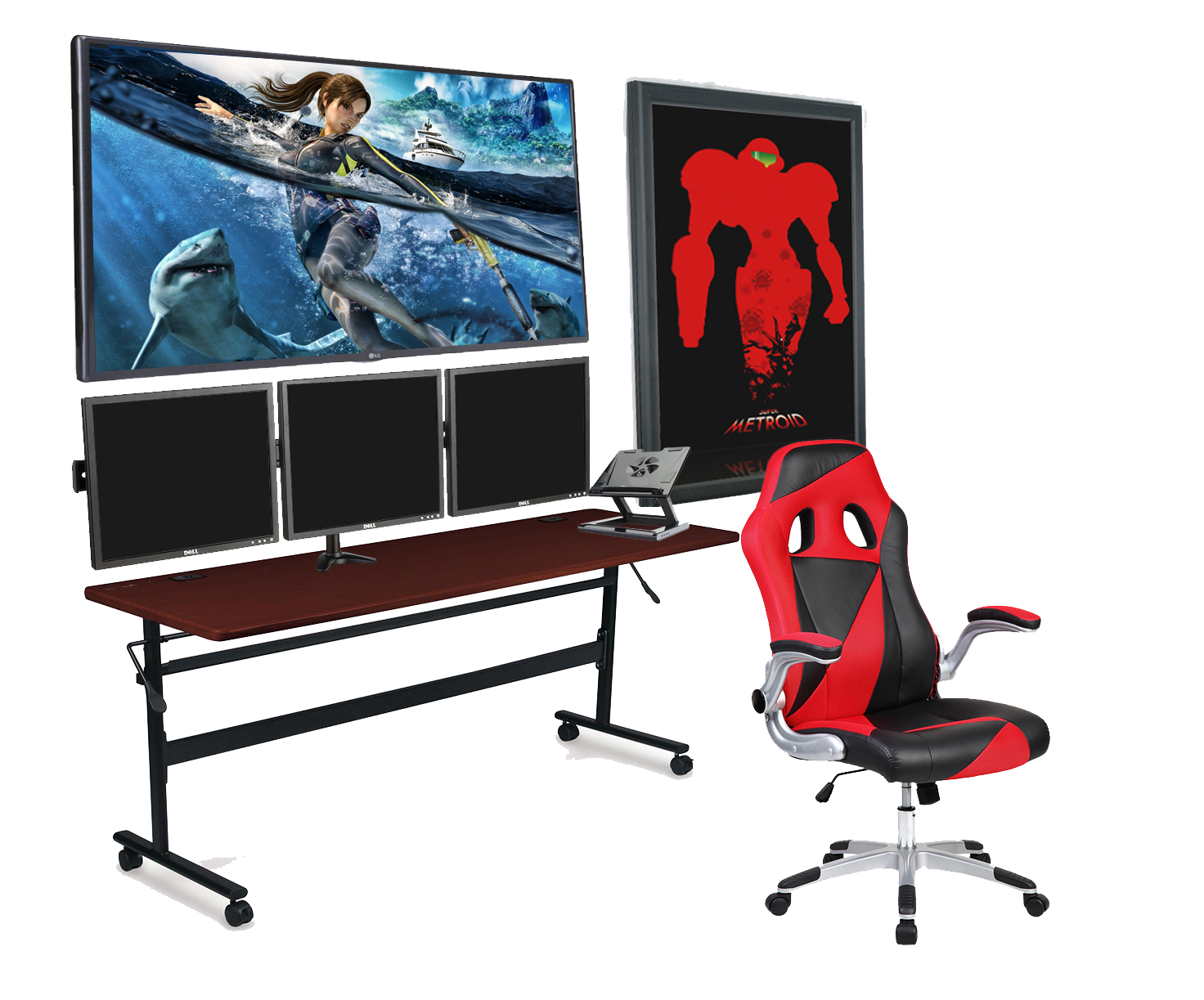 Custom Video Gaming Desk