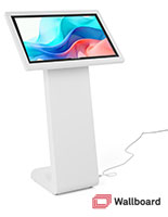 Horizontal touch screen display floor stand comes with a 1-year limited warranty