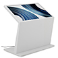 Touch screen interactive kiosk with 4GB of RAM and 64GB of storage space
