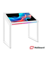 Edge-lit horizontal touch screen kiosk with Wallboard CMS included