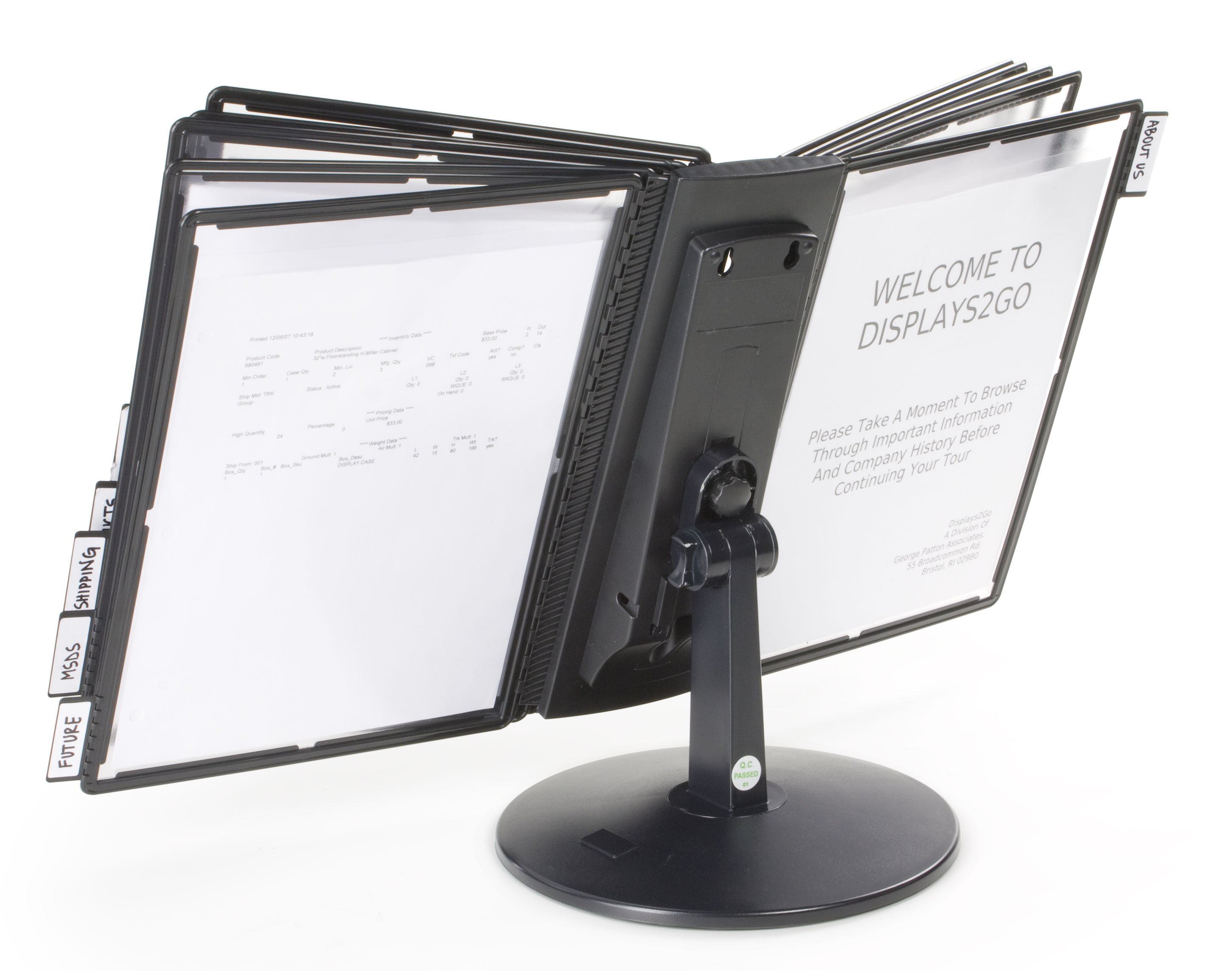 Desktop Reference Format Desktop Reference Guide | (10) Double-Sided Pockets | Displays2Go