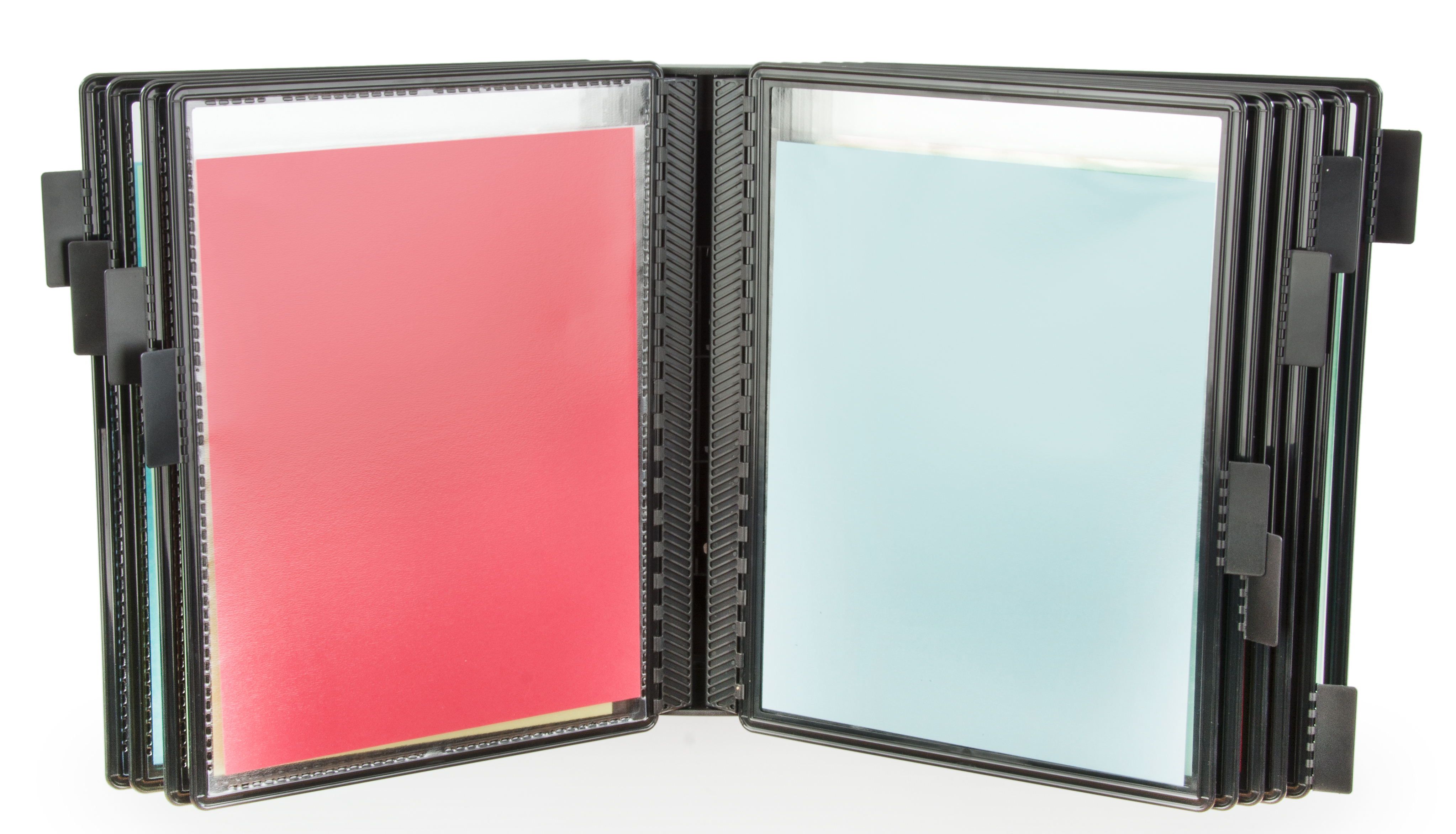 Wall Mount Reference Rack | Black Finish | Displays2Go