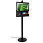 Digital signage device charging station with 27" screen