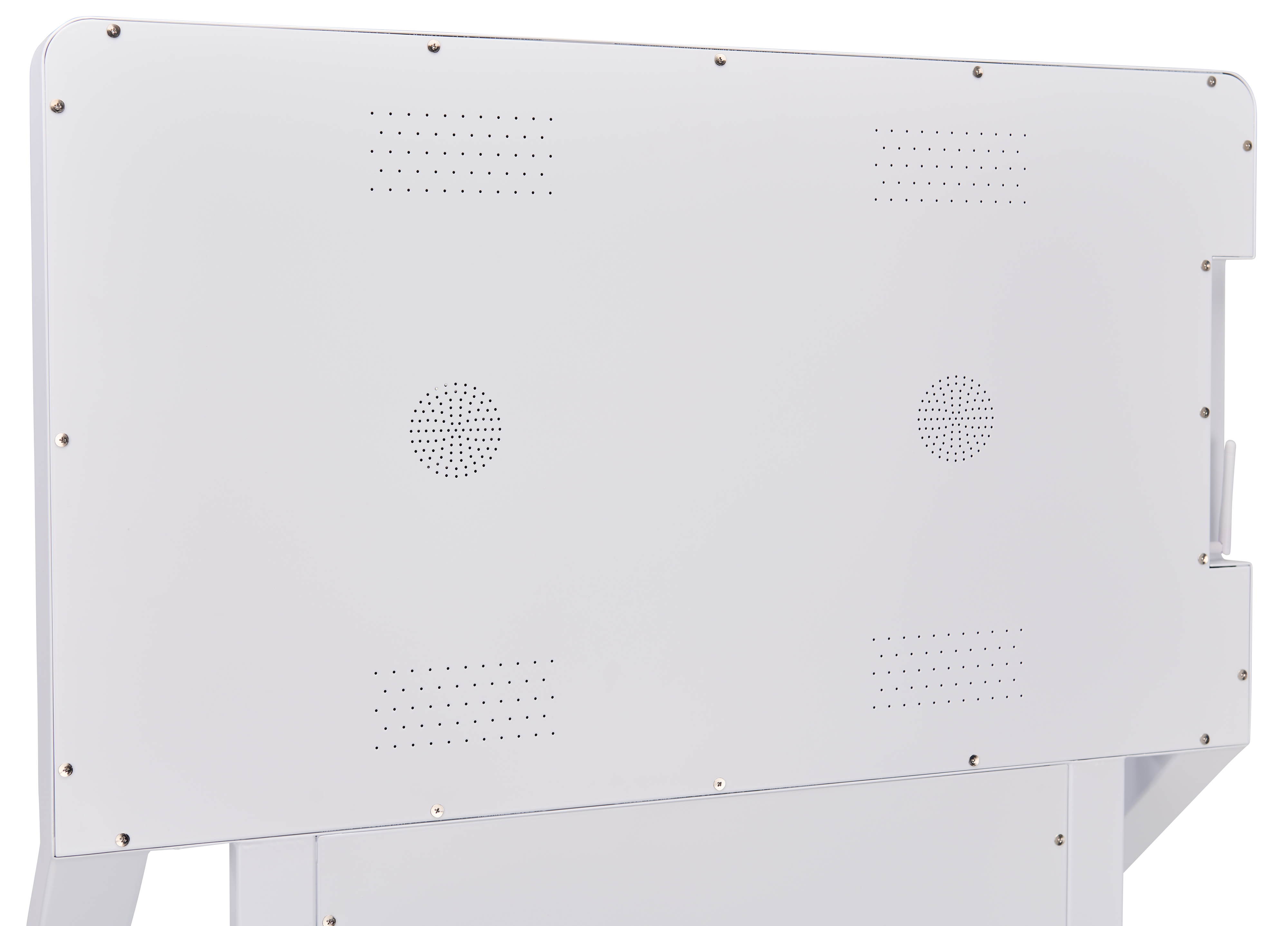 Product Display Shelves w/ 32" LCD Screen, 4 Shelves, Android 11 OS, Wheels - Image 8