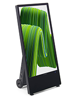 Indoor Mobile Digital Signage A-Frame with 43 inch screen size
