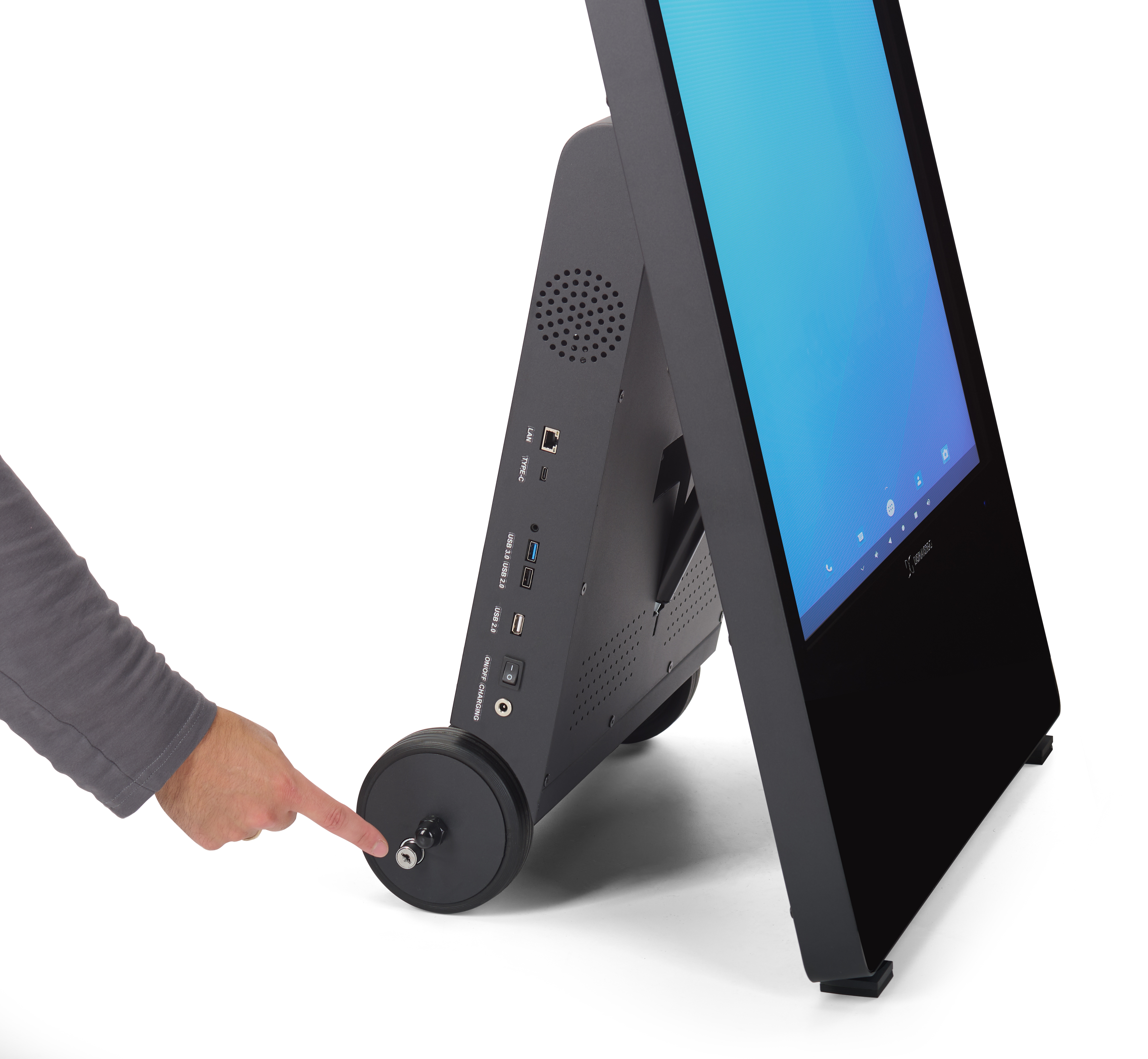 43" Indoor Mobile Digital Signage, Android 11 OS, Wheels, Rechargeable Battery - Image 6
