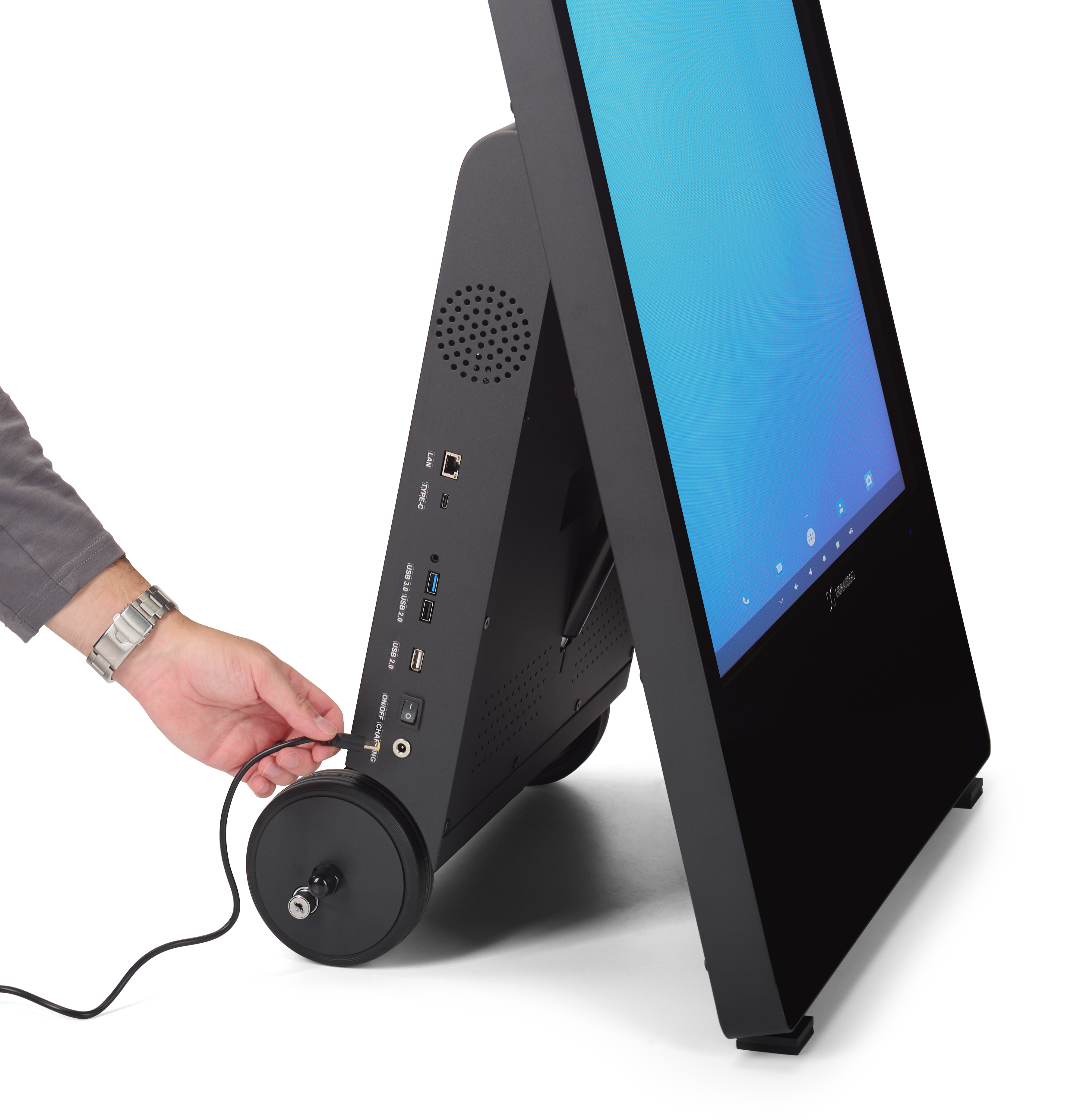 43" Indoor Mobile Digital Signage, Android 11 OS, Wheels, Rechargeable Battery - Image 8
