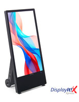 Indoor Mobile Digital Signage A-Frame with 43" LCD Screen