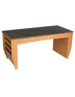 Medium Oak Magazine Coffee Table, Scratch Resistant