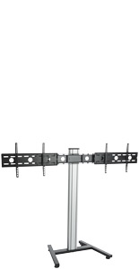 Dual Screen Floor Stand for Office Buildings