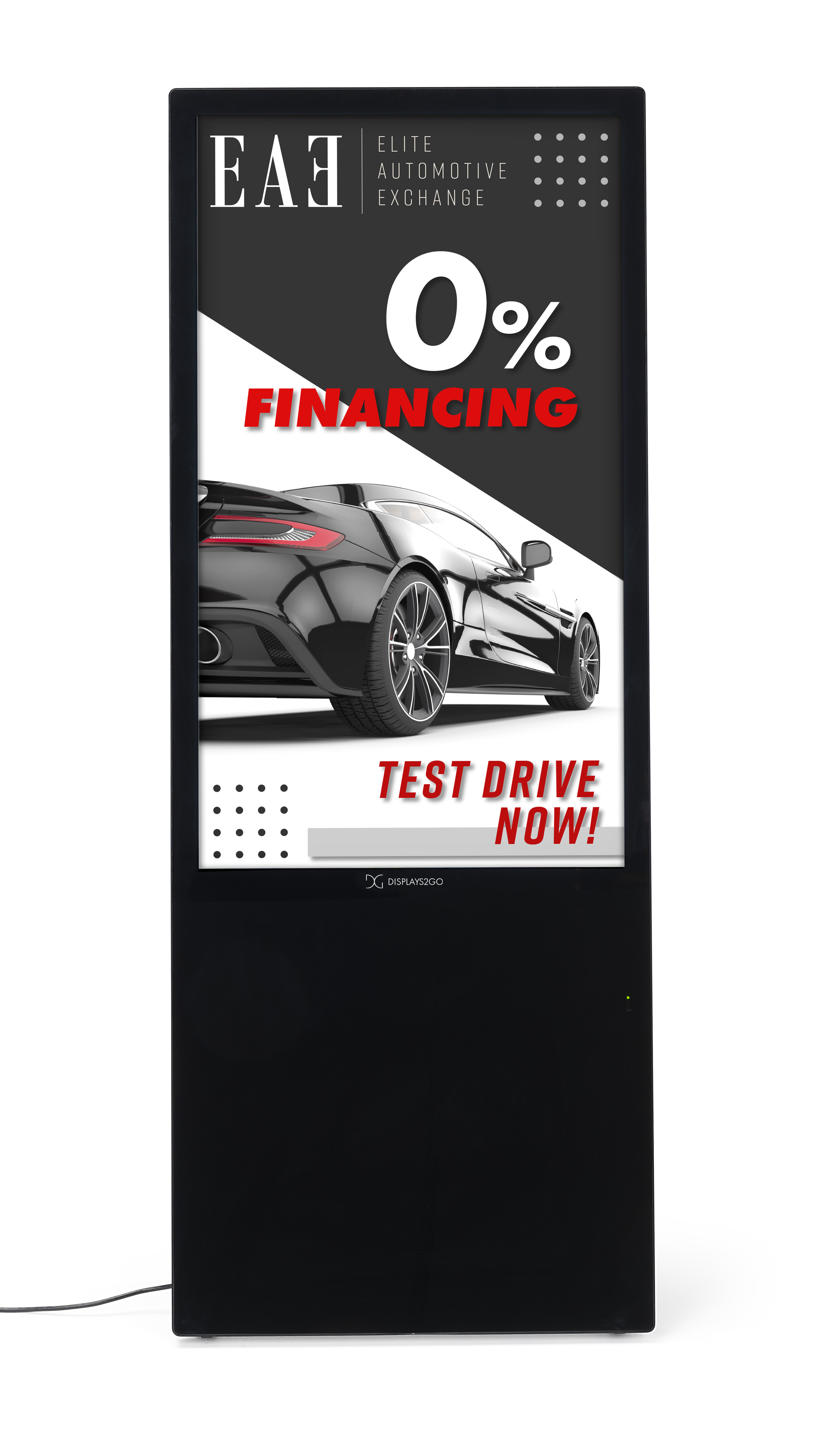 43" Non-Touch Digital A-Frame Sign w/ Android 11 Operating System - Image 2