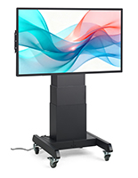 Touch screen digital signage with motorized lift and Android 7.1 operating system