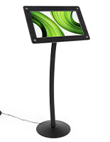 Digital floor sign pedestal with Android operating system