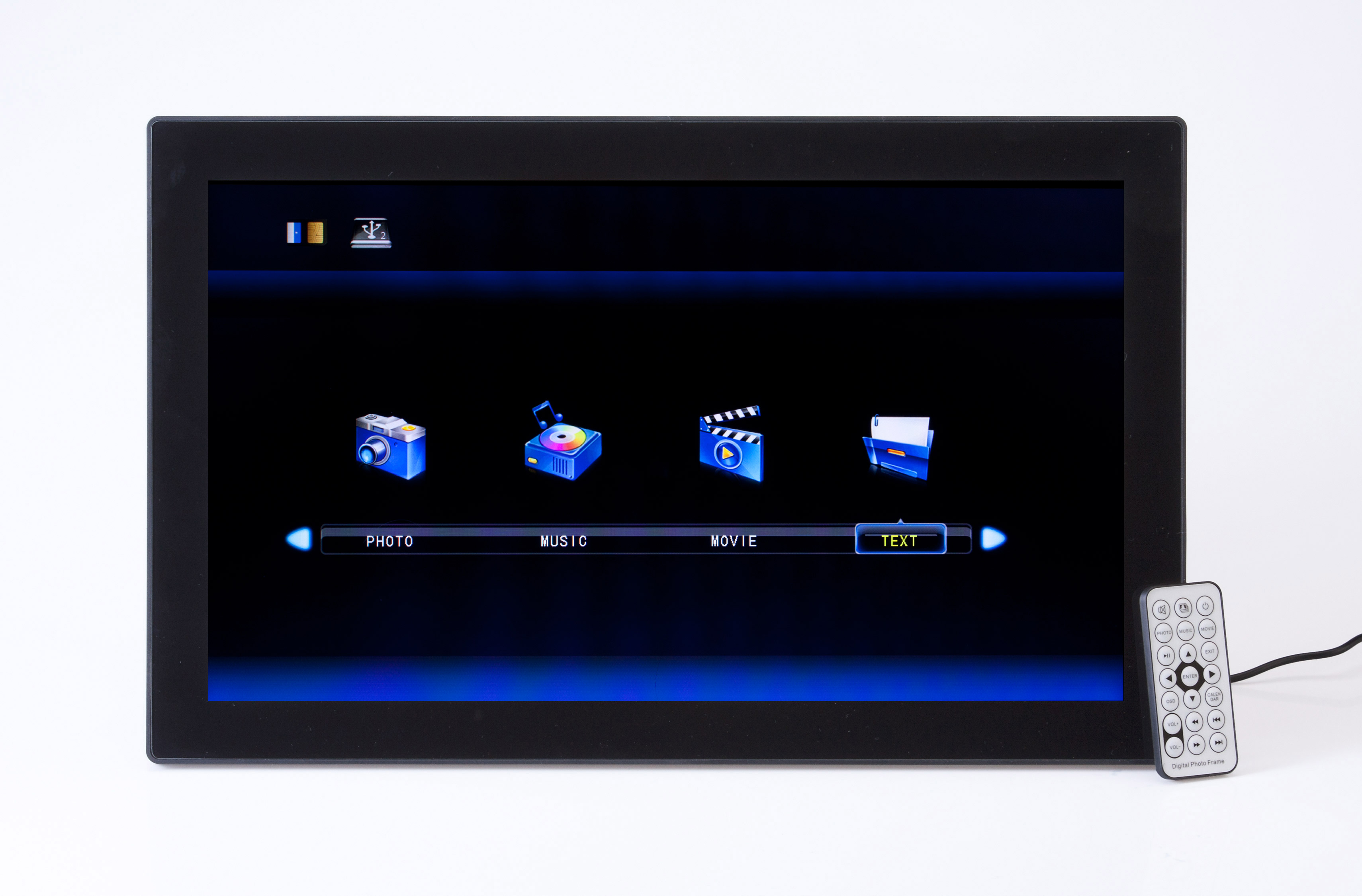 21.5" Electronic Photo Frame Displays Pictures from a USB Stick ...