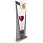 Replacement 3d inverted pyramid layered pull up banner with digitally-printed graphics 