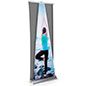 Eye catching replacement roll up dimensional pyramid banner