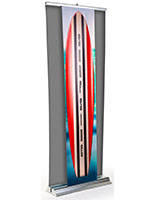 3d banner stand replacement rectangle graphic with retracting capabilities 