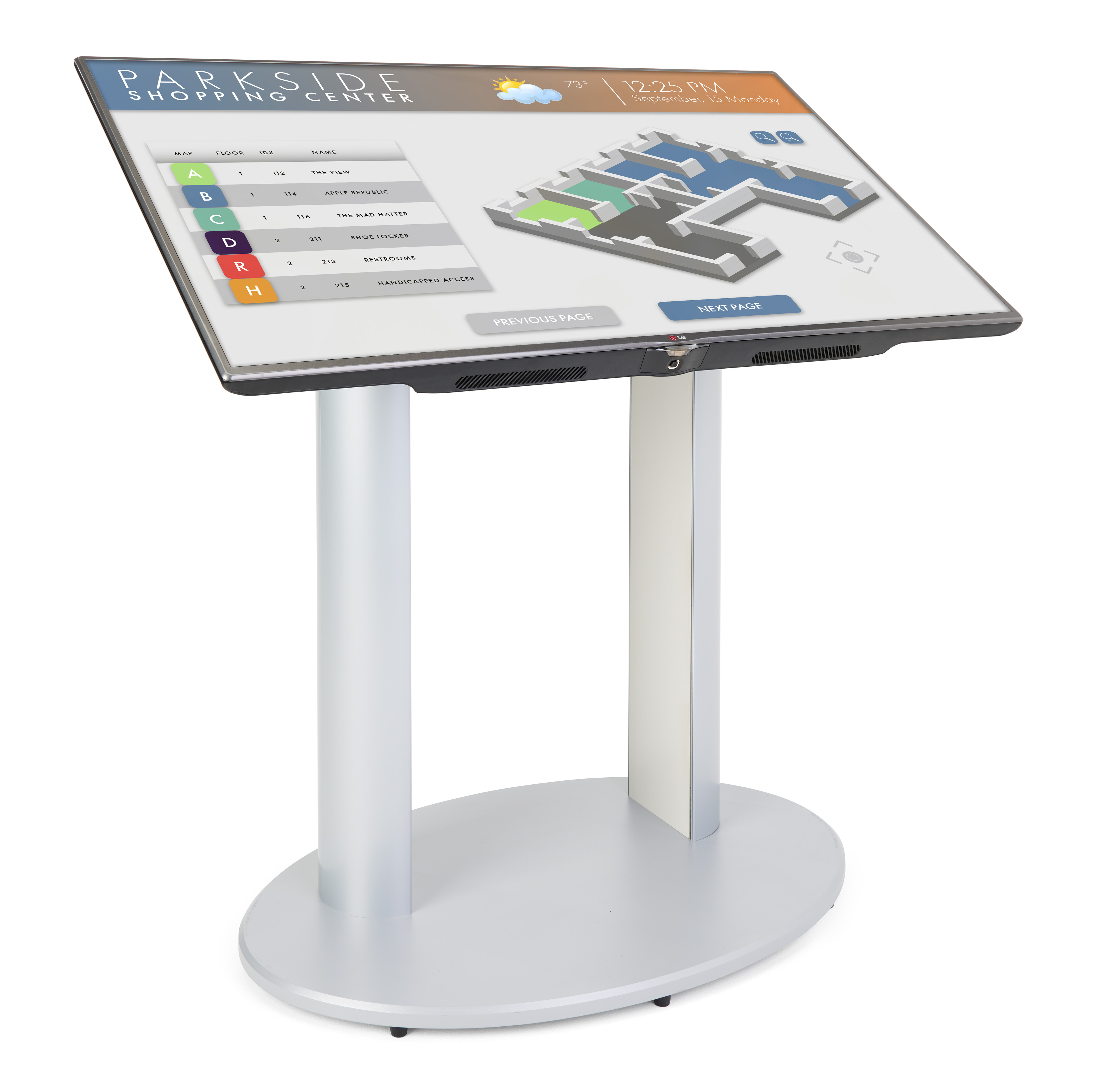 Absa Display Stand Lobby Screen Stand w/ VESA Bracket | Displays2Go