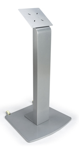 Moveable Vesa Floor Display Stand with Wheels for Malls