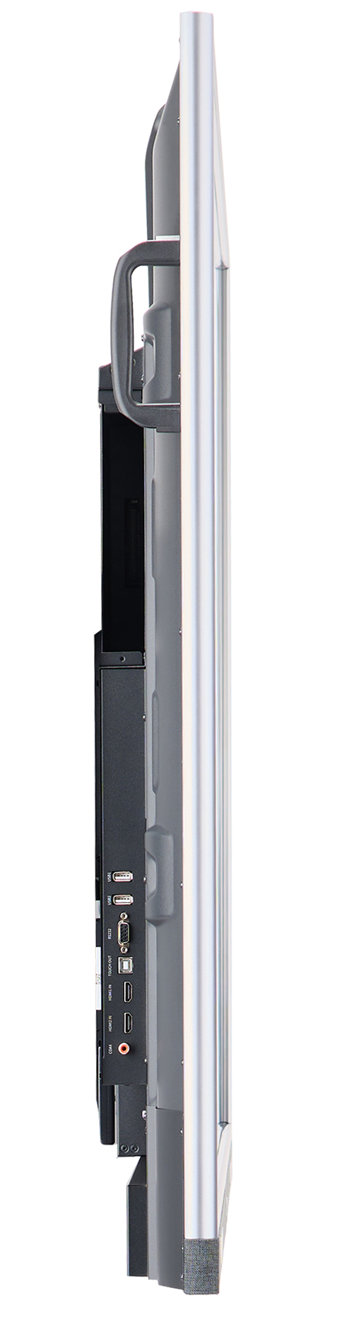 75-86" Touch Screen Whiteboard, 4K, 20pt IR, Web Cam, Screen Mirroring - Gray - Image 3