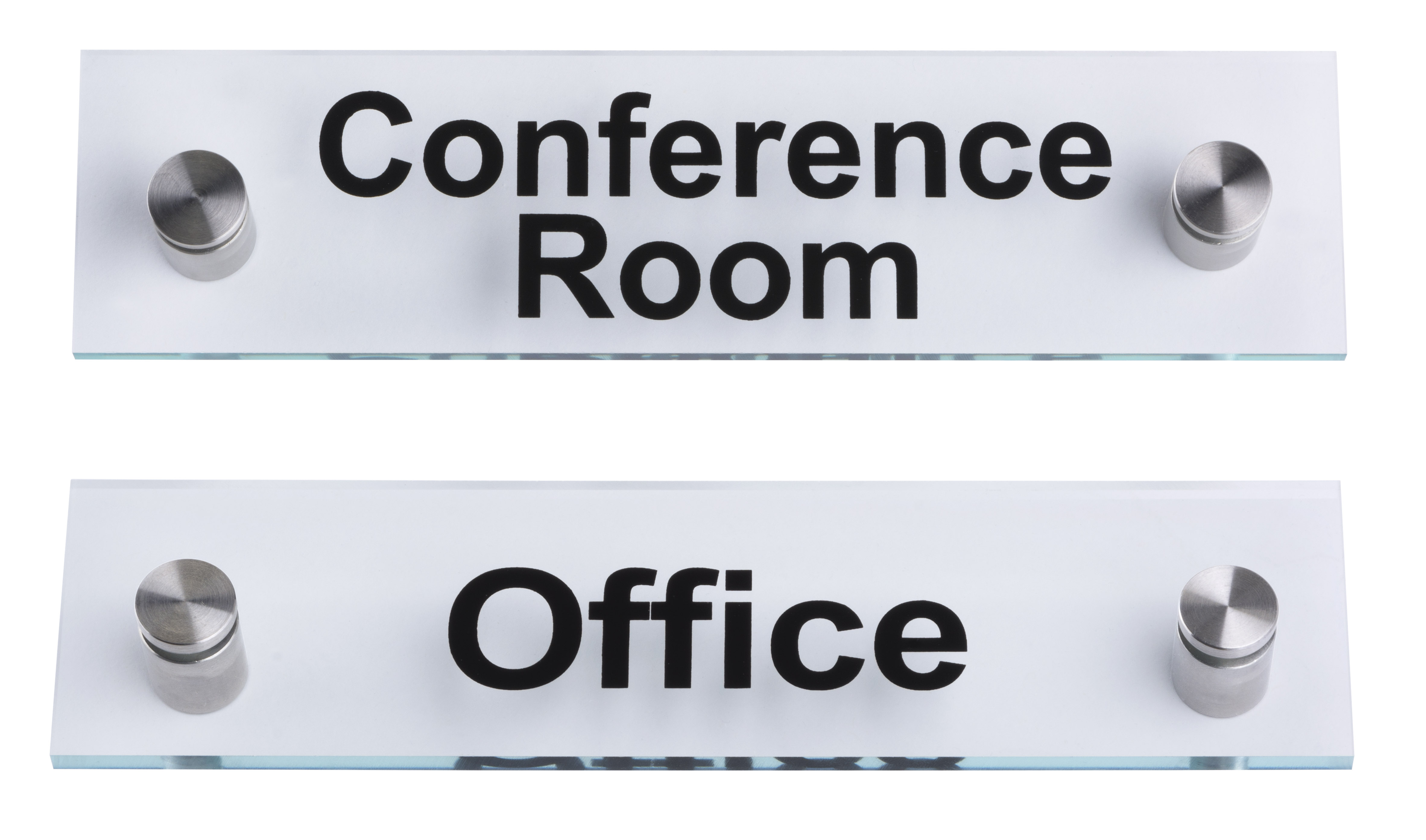 “Conference Room”/“Office” Door Signs | Acrylic with Standoffs ...