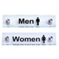“Men” /”Women” Restroom Signs with 1" Standoffs