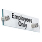“Employees Only” Standoff Sign, Wall Mounted