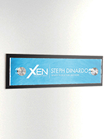 Office Door Name Signs with Stainless Steel Standoffs