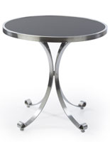 Black Round Display Table