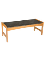 Office Coffee Table, Light Oak Finish