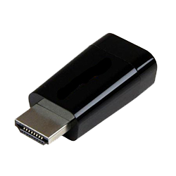 Using an VGA-to-HDMI Adapter for External Monitor