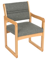 Charcoal Grey Lobby Chair, Weighs 28 lbs