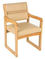 Cream Waiting Area Chair, 33.5" Width