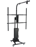 Black Motorized Interactive Whiteboard Stand