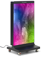 Foldable LED poster with vibrant colorful display