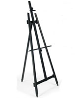 Floor easel for outdoor and indoor use