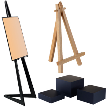 easels and display risers for memorial services