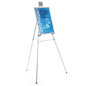 Silver Easel Stand with 18” x 24” Snap Frame with Detachable Metal Clasp 
