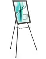 Black Easel Stand with 22” x 28” Snap Frame with Mounting Hardware